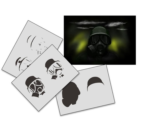 174 gasmaske step - ,