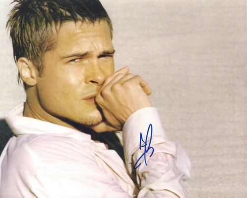 Brad pitt original autogramm - brad,