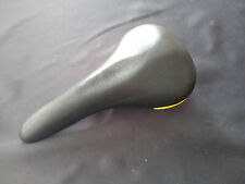 1 Vintage Rennrad Sattel SMP ART. 600 RIF 4672 Schwarz / Gelb