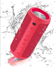 Ortizan Bluetooth Lautsprecher 24W Licht IPX7 Bass Akku 2600mAh TWS SD Slot