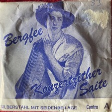 Bergfee Konzertzither-Saite Münchner Stimmung 1220 Rot Ton Nr. 33 Subkontra A