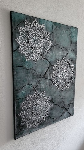 Abstrakte kunst acryl bild - kunst,