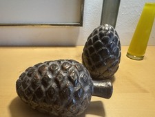 Zapfen Pinie Deko  Keramik Advent 2er-Set Herbst