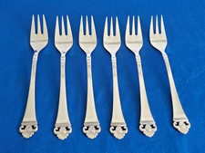 R&B Robbe & Berking Rosenmuster 6 Kuchengabeln ca. 15 cm 150er Art. 1734/11.25