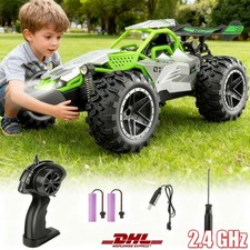 Ferngesteuertes Auto 1:18 RC Offroad 20+km/h Monster Truck Buggy mit 2 Batterien