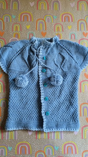 Weste strickjacke baby wolle - weste,
