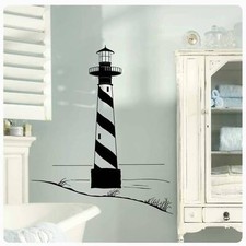 Wandtattoo Leuchtturm Bullauge Meer Maritim Wandaufkleber WC Badezimmer  W160  