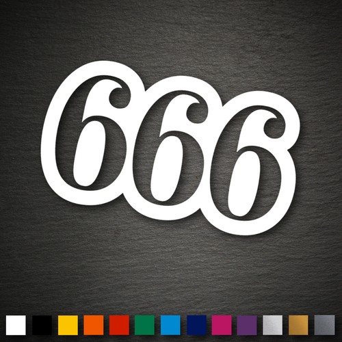 14042 666 aufkleber 54x95mm - 14042,