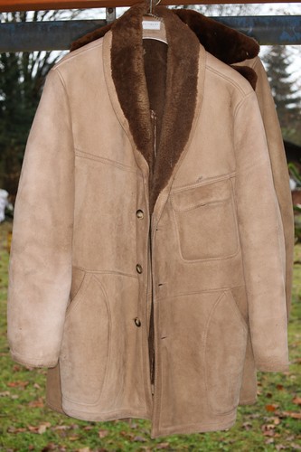 Ledermantel mit fell - ledermantel,