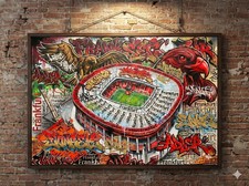 Graffiti Fußballstadion –