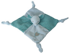 Inwolino Inware Schmusetuch Elefant blau Kuscheltuch Baby Schnuffeltuch Herz