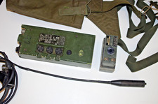 Clansman PRC349 Radio Set komplett mit Tasche+Antenne+Batteriefach+getestet! #2