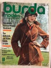 BURDA MODEN 70-er, 10 Okt 1974 , incl. Anleitung & Schnittbögen