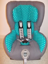 Britax Römer King Plus Bezug  Ersatzbezug grau türkis mit Sternen*neu*