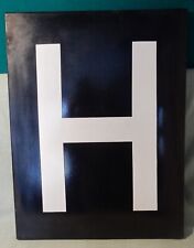 Altes Emaille Schild H Halt