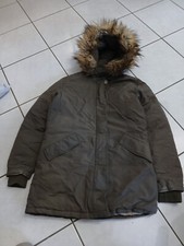 Lonsdale London gemütlicher olivfarbener Mantel Bomberjacke in Größe L