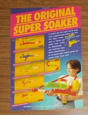 Seltene Werbung SUPER SOAKER Wasserpistolen 1993