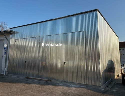 Blechgarage halle 8x8x4 - halle, kfz