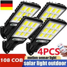 4er 6000W LED Solarleuchte mit