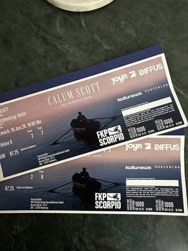 Calum scott konzert ticket - scott,
