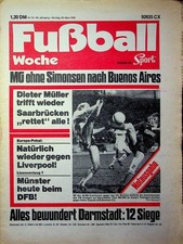 Seltene Notausgabe 20.3.78 Nr 13 Fußball Woche Sport Megaphon Montag Bundesliga