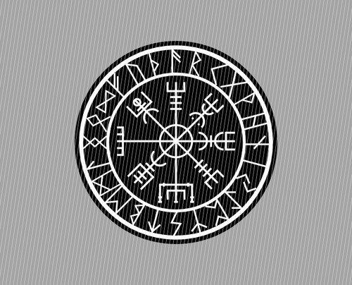 Vegvisir runen kompass - vegvisir,