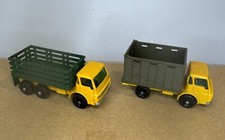 Matchbox Series No #4 Stake Truck & No #37 Cattle Truck Vintage