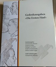 Die Gedenkausgaben "Die ersten Fünf",  5 Stück, ohne Gold Münze, siehe Bilder