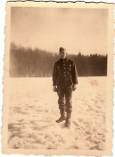 Foto Deutsche Wehrmacht Soldat im Schnee 2wk Uniformfoto