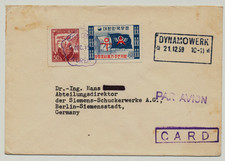 Korea 1959 Mischfrankatur - Flaggen Michel Nr. 250+295