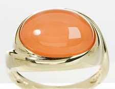 Ring 375 Gelbgold Mondstein