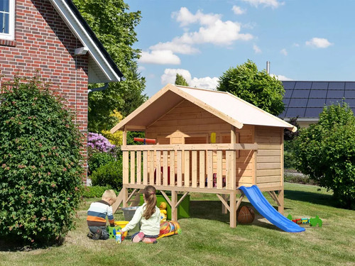 Spielhaus maxi naturbelassen - spielhaus,