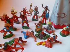 alte Figuren DDR Indianer Tipi