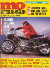 MO9011 + Fahrbericht KAWASAKI Zephyr 750 + Test HONDA Helix Roller + MO 11/1990
