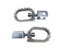 Enduro Fußrasten Satz Silber