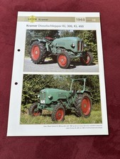Kramer Traktor Dieselschlepper KL300/400, 1960   Weltbild Prospekt Brochure
