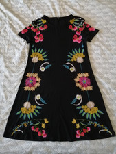 Desigual Damen Kleid, Gr. M, Mehrfarbig, Viskose, Elasthan