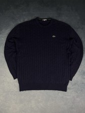 Lacoste Strickpullover Classic Fit | Navy | Zopfmuster