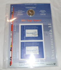 Numisblatt 3/2002 Documenta 11 10 € Gedenkmünze Briefmarken gestempelt