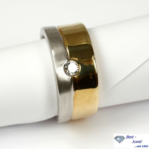 Breiter ring 585 gold und - breiter,