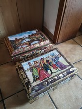 2x Große Alte Lebkuchen Blech Dose, Otto Schmidt Sammeln 1993 Nürnberg