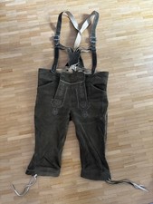 Hirschlederhose Trachtenlederhose Herren Ebenhöh Handbestickt 52/54 Hosenträger