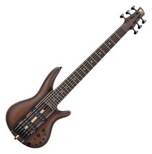 B-WARE Ibanez SR Premium SR1356B-DUF 6-Saiter Aktiv E-Bass Dual Mocha Burst Flat