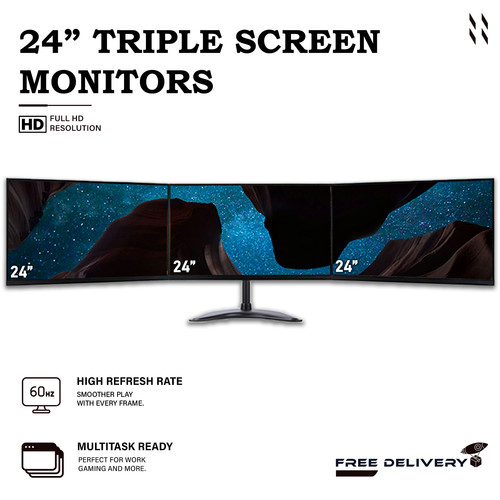 Triple monitor multi - monitor,