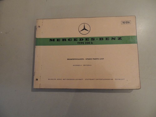 Parts list catalog ersatz - list,