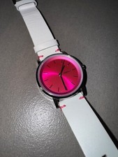 DKNY Damenuhr NY2317 Lederarmband white pink