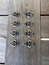 4 Paar (8 Stück) silberne