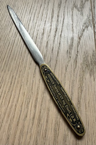 Vintage werbe brieföffner - vintage, werbe-brieföffner