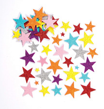 Schaumstoff Glitzer Sticker