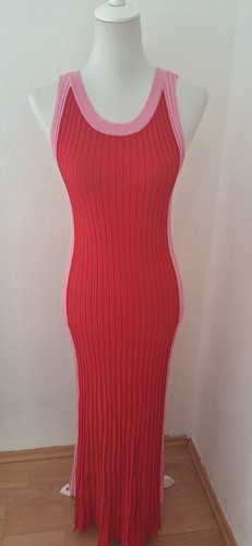 Zara knit maxikleid lang rot - zara,